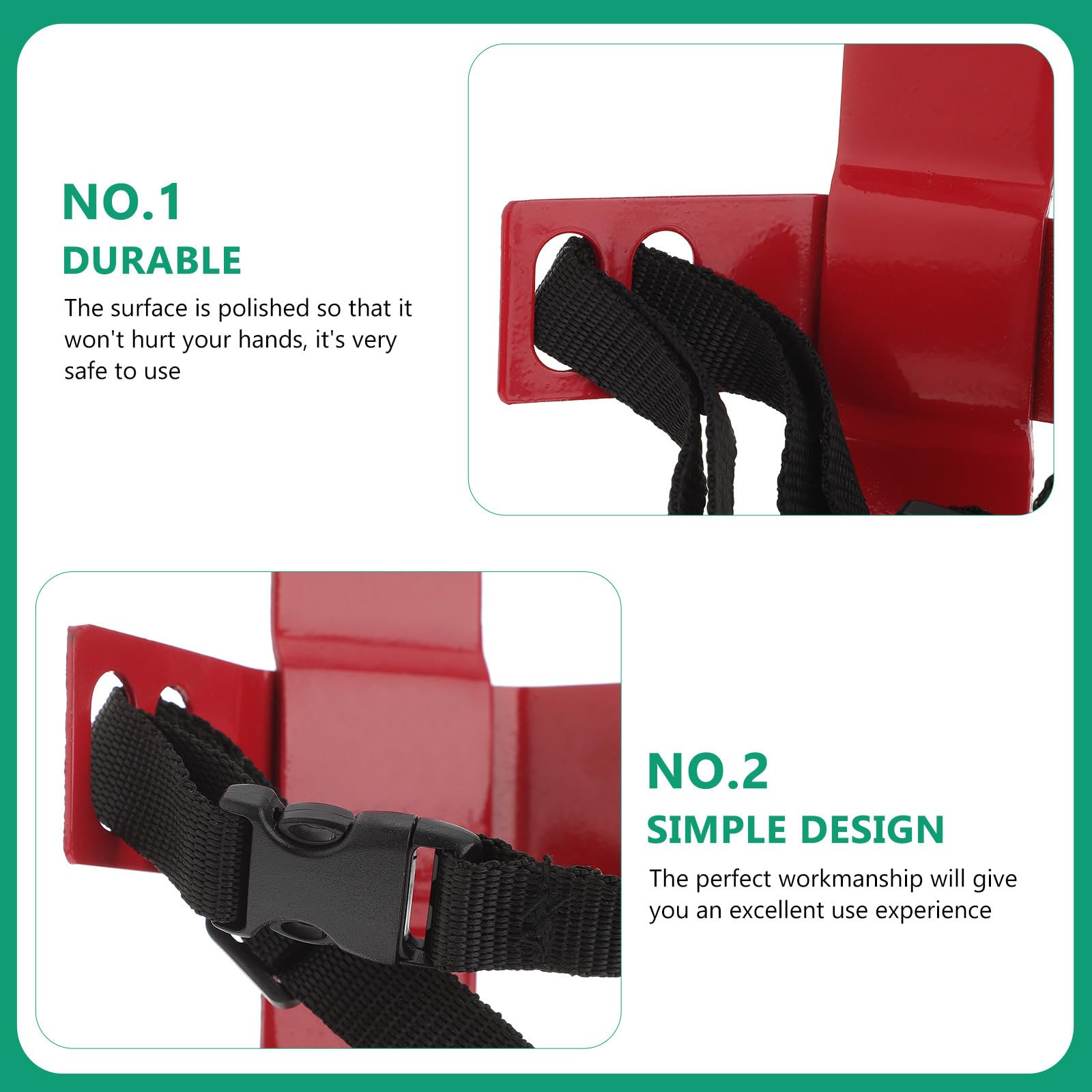 Soporte de Pared para Extintor 2-4 Kg Diseño Simple y Duradero para Uso en Coche Camión y Caravana