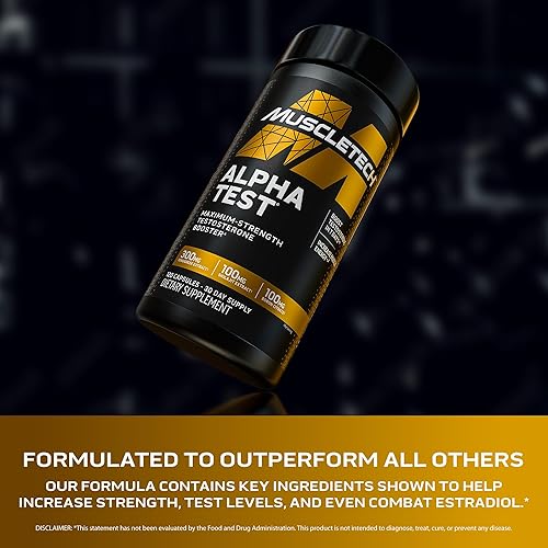 Miniatura 3 de MuscleTech Amplificador de testosterona, MUS1043100101, 1