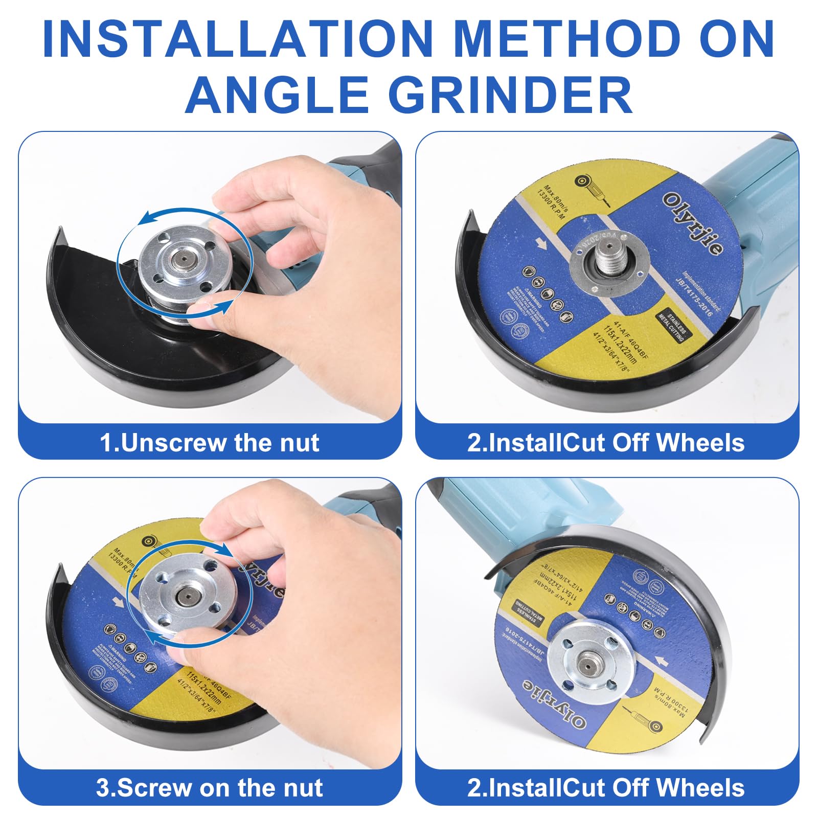 Cut-Off Wheels for Angle Grinders - 10 Pack -5 Cut-Off Wheels for Angle Grinders - 10 Pack -5
