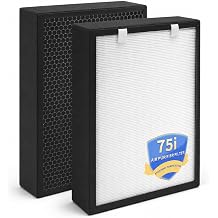 75i Replacement Filter for Alen BreatheSmart 75i Air Purifier 2 Pack | High-Efficiency Pleated+ Activated Carbon Filter, Part B7-Fresh/Pure/Pet/Odor/MP-Pet