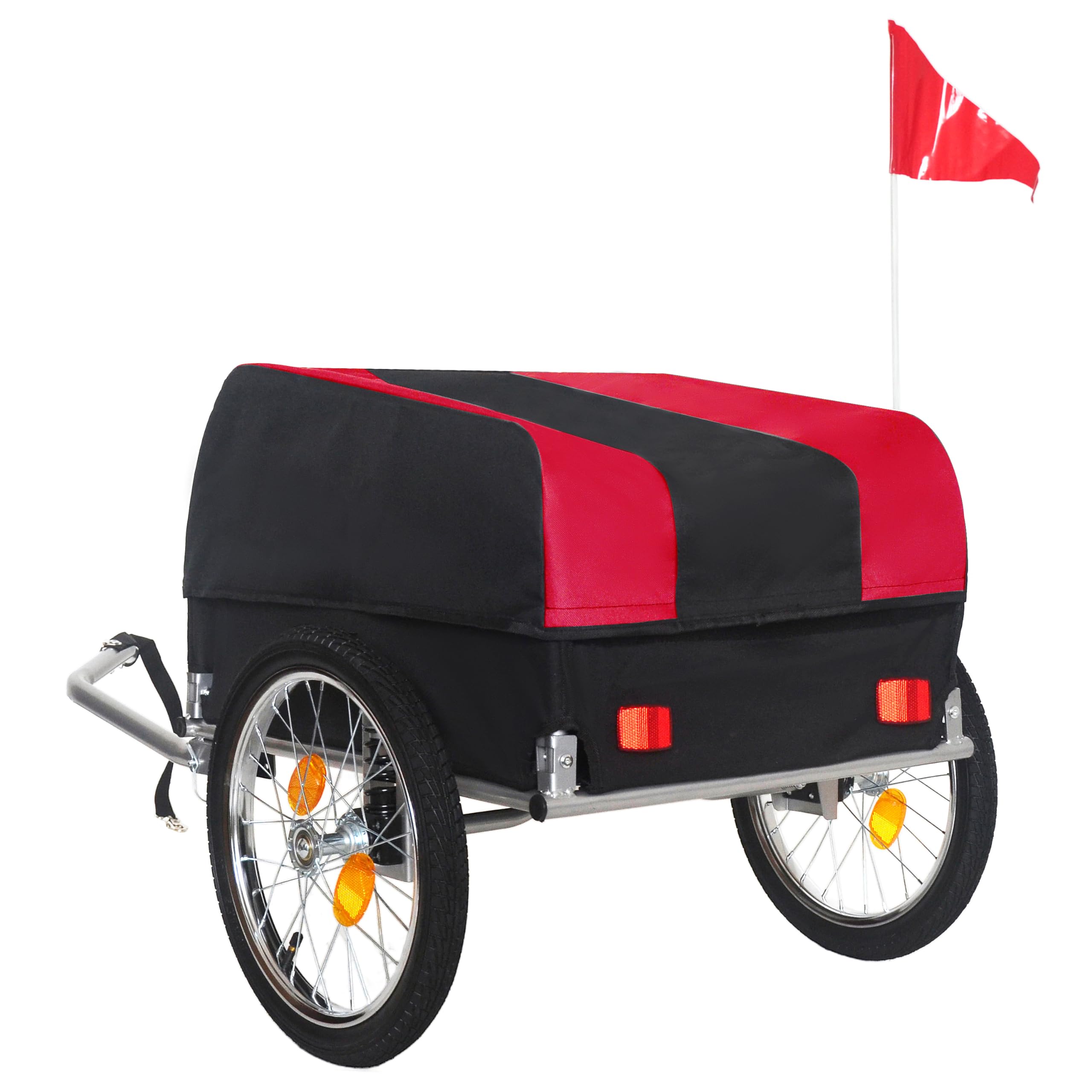 Przyczepa rowerowa do przyczepy rowerowej, nośność 88/10 kg, wytrzymała przyczepka rowerowa, składana kompaktowa torba do przechowywania artykułów spożywczych, akcesoria do holowania
