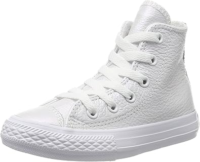 white leather converse