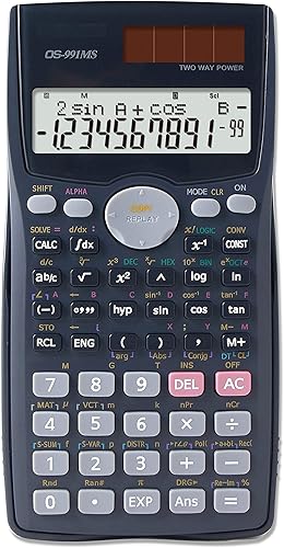 Calculadora científica de 10 x 2 dígitos solar real función 401 para geometría matemáticas generales estadísticas álgebra 1 y 2 trigonometría