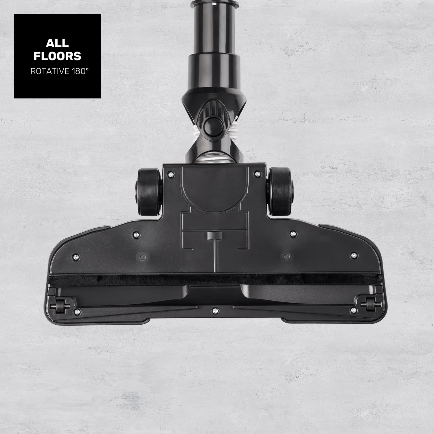 Taurus – Aspirador Vertical Homeland Endless, 600W, 18000 Pa, Escoba 3 en 1 con Lanza y Cepillo para Tapicerías, Filtro HEPA, Cable 6 m, Sistema Ciclónico, Negro