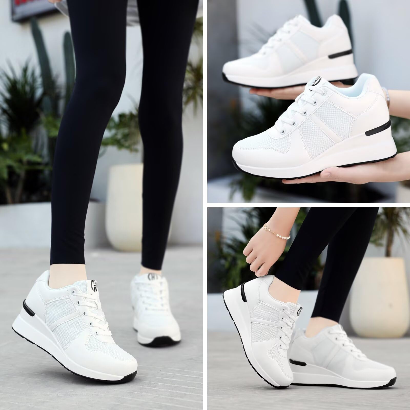 Zapatillas de Cuña para Mujer, Tacón de Cuña de 6 CM