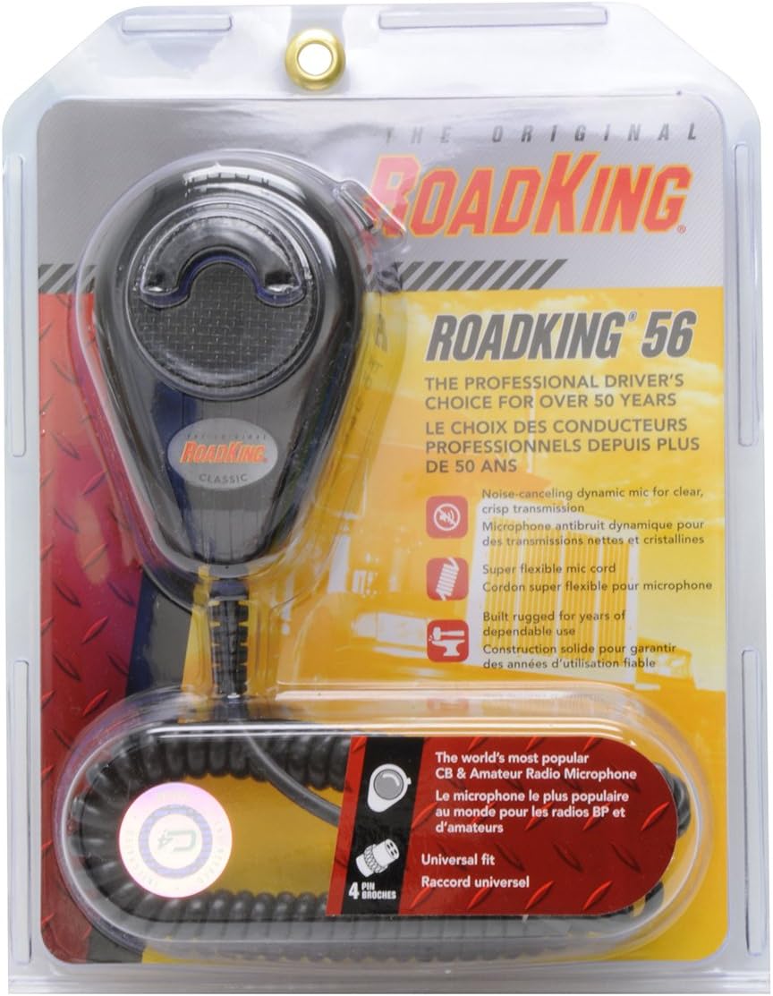 RoadKing RK564P 4-Pin Dynamic Noise Canceling CB Microphone