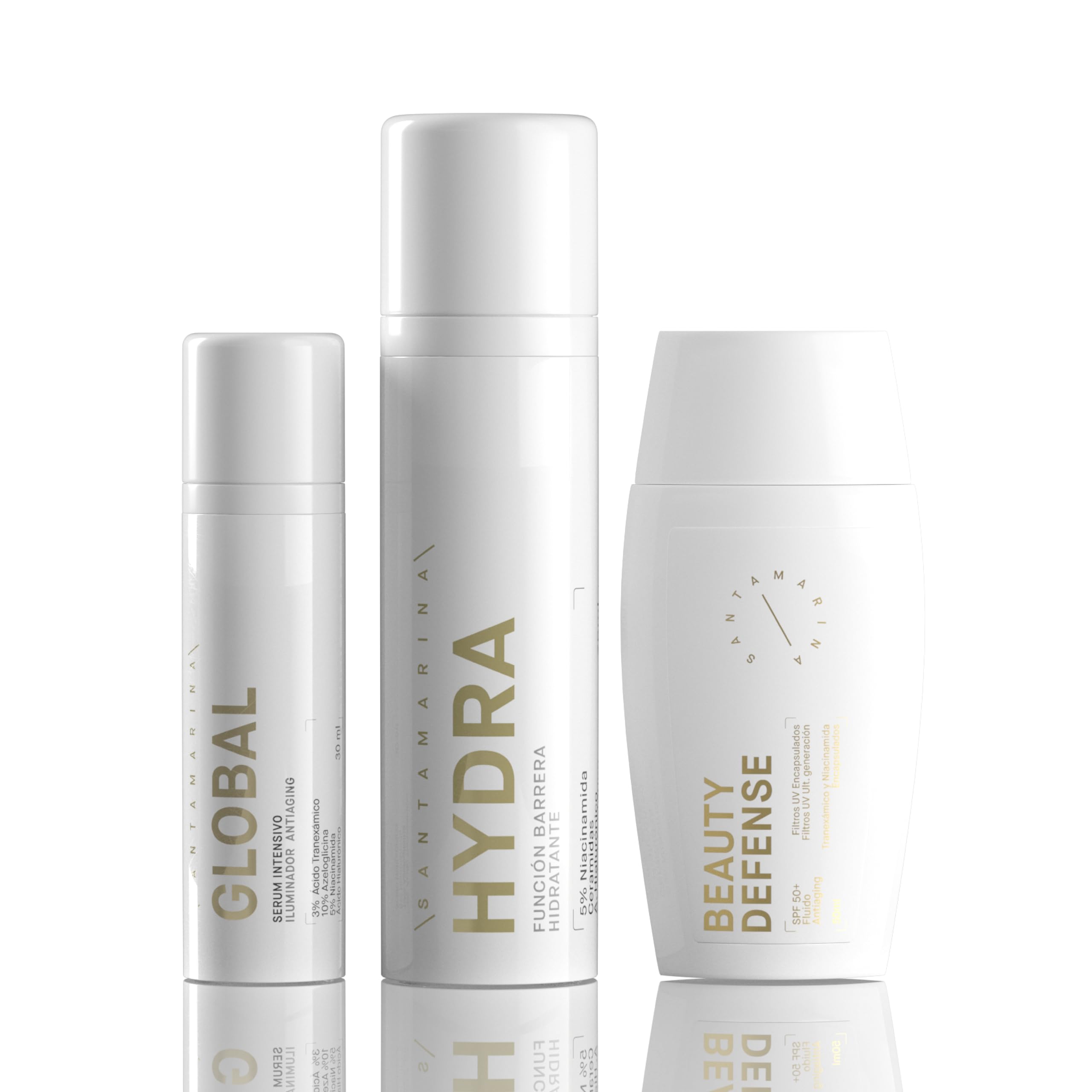 SPOTS | Siero viso antimacchia antiossidante - Crema idratante viso donna acido ialuronico e niacinamide - SPF 50+ crema solare fotoprotettiva - Pelle radiante e uniforme