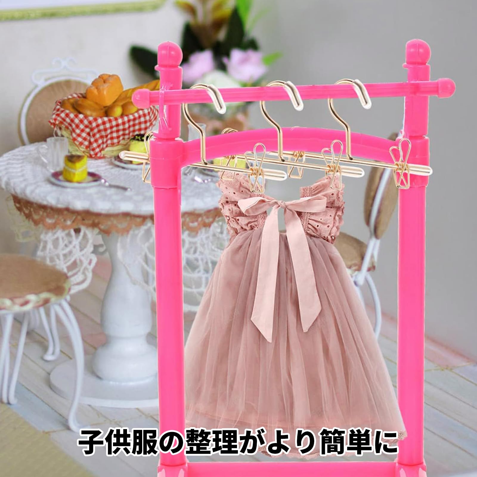 Amazon.co.jp: PAVIKE 人形用 ハンガー (5個入り) ミニ 人形 服