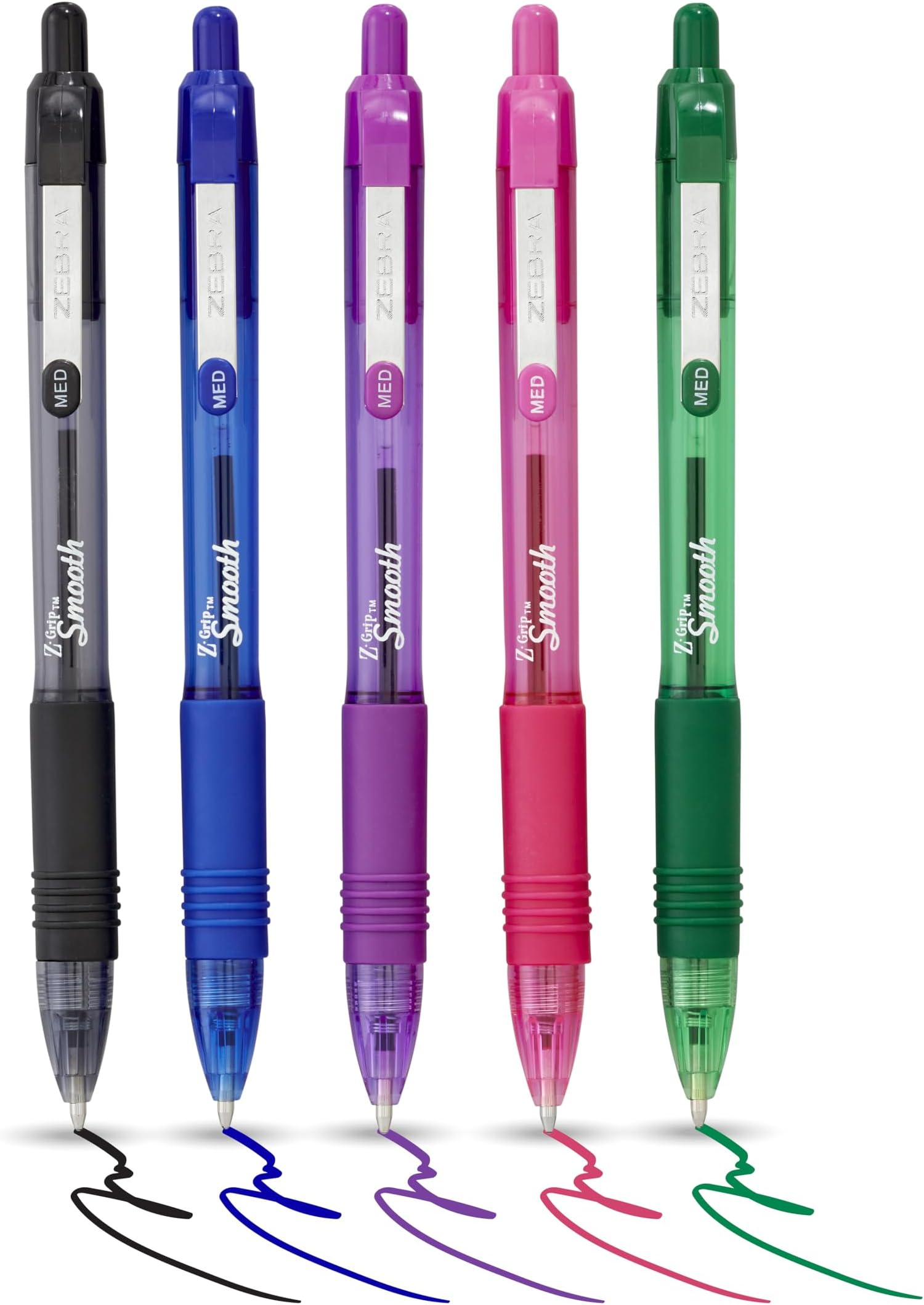 Zebra Pen Z-Grip Retractable Ballpoint Pen, 5-Pack