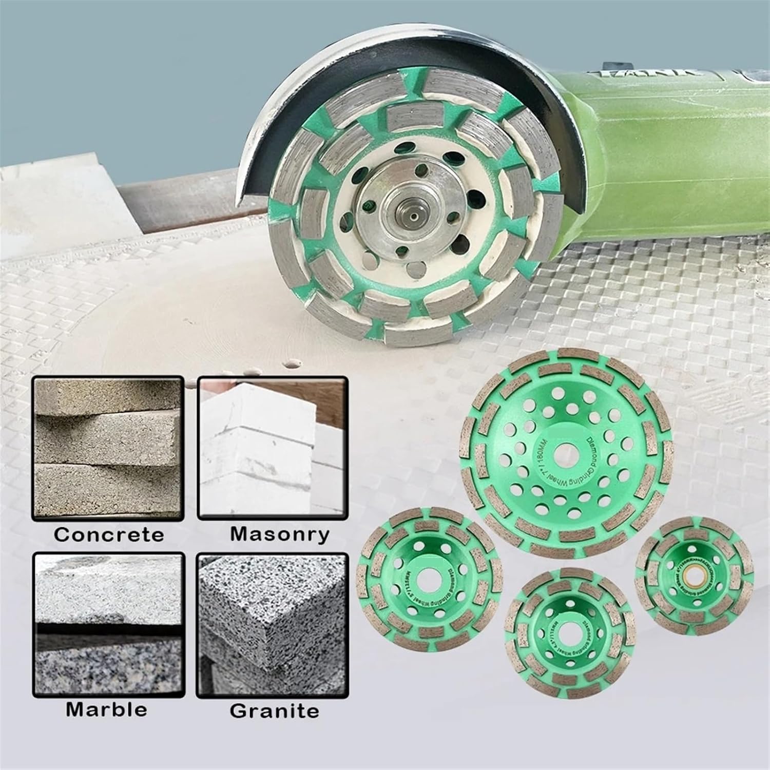 1pcs Dia100/115/125/180mm Diamond Grinding Cup Wheel(1pc 100mm)