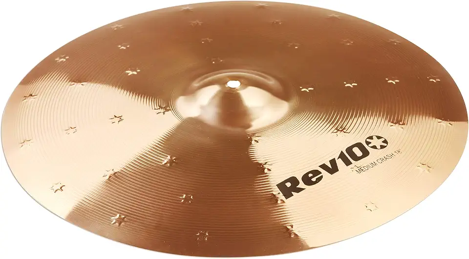 Prato de Bateria Medium Crash 18" Orion Rev10 RV18MC Liga Bronze B10