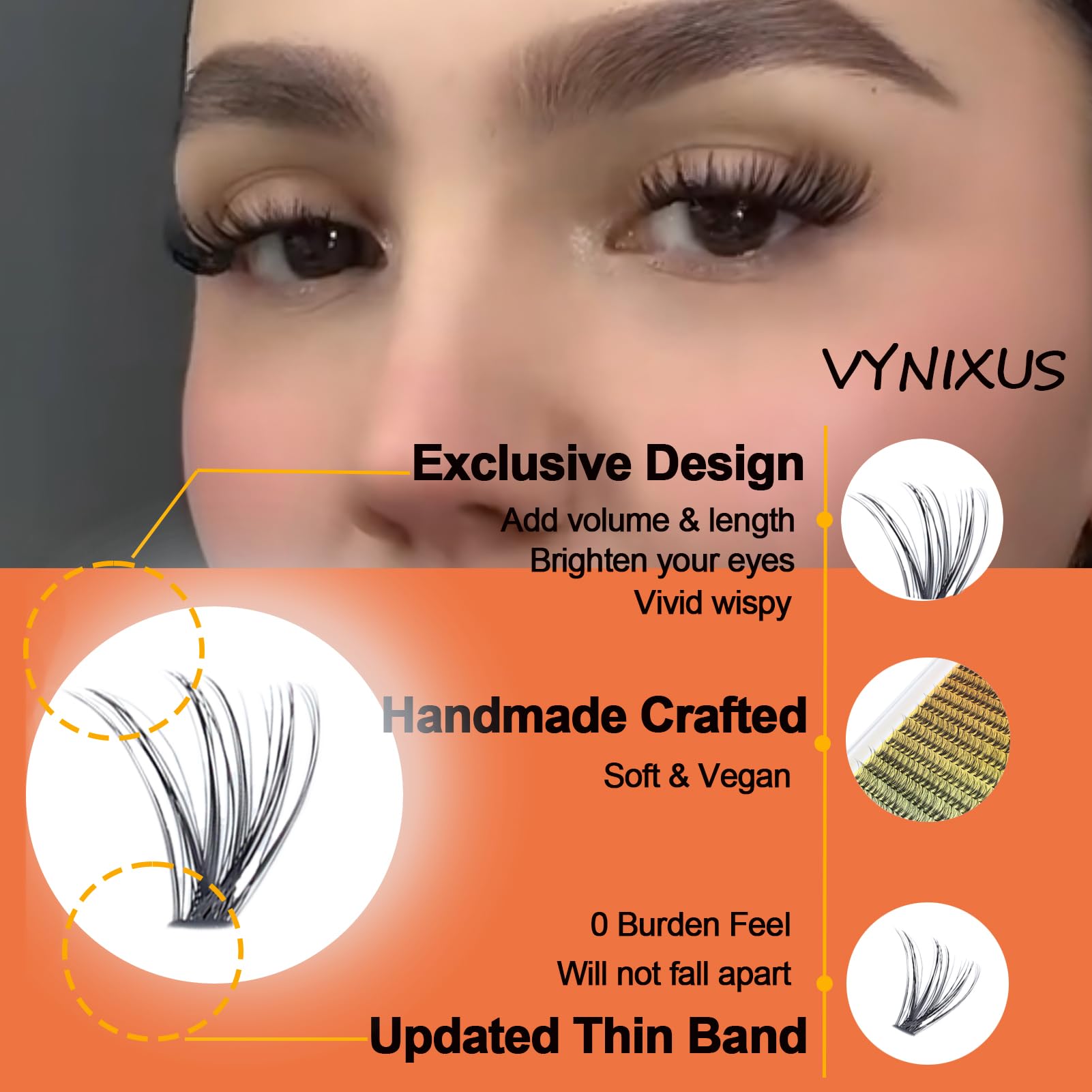 DIY Lash Cluster Extension Kit with Bond, Seal, Remover and Tools