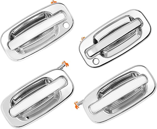 Miniatura 15 de Manijas de puerta exteriores, compatibles con Chevy Silverado Suburban Tahoe Avalanche 1999-2007, GMC Sierra Yukon, Cadillac Escalade, palanca