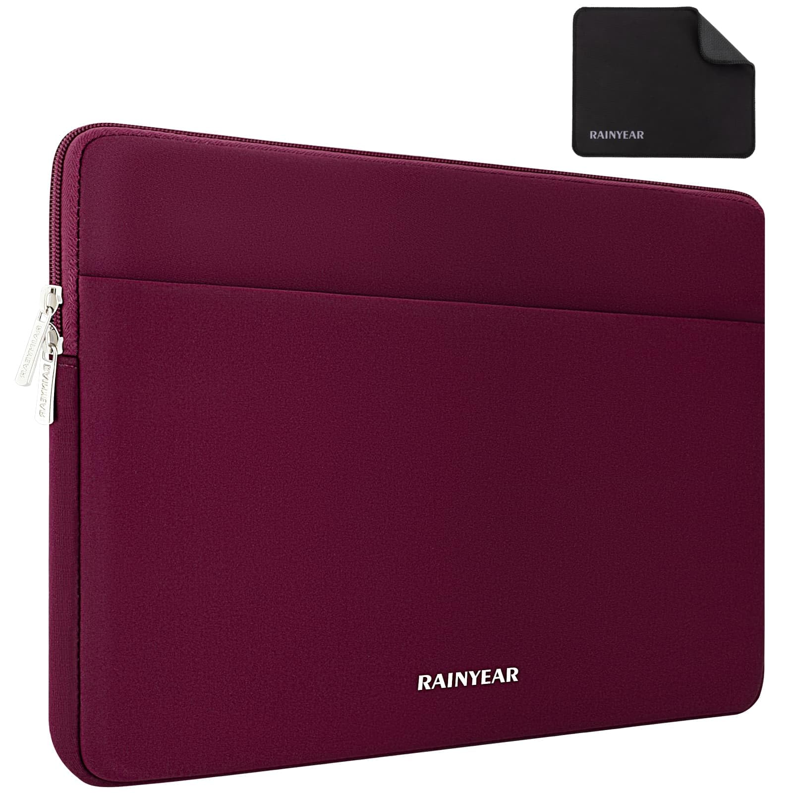 RAINYEAR Laptop Sleeve Case 13.3 Inch, Protective Portable Case with Front Pocket, Briefcase Handbag Laptop Bag Compatible with 13.3-14 Inch Laptop PC