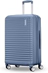 American Tourister Stratum 3.0 Carry-On Spinner, Airline Approved, Durable Hardside Luggage, Expands 1.5", RightHeight™ Adjustable Handle, Pink Blush