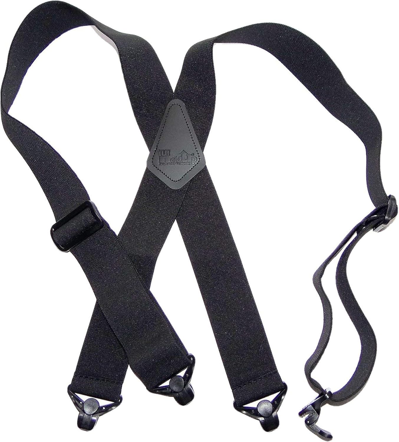 Holdup Airport Friendly/No Buzz Suspenders with the USA patented Composite plastic gripper clasp