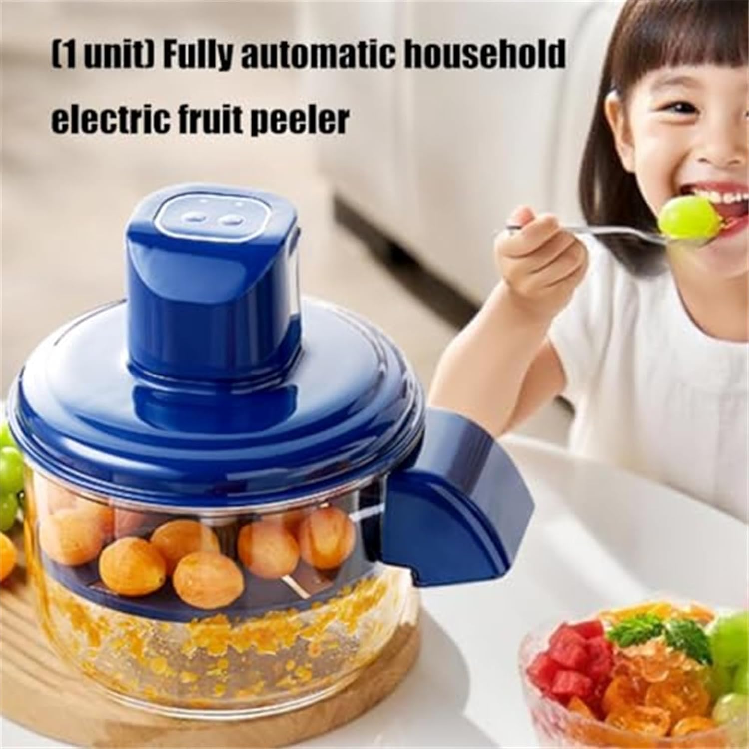 L'éclair Electric Peeler, Automatic Peeler Machine, Electric Fruits and Vegetables, Grape Peeling Machine, Rechargeable for Home Kitchen Aid
