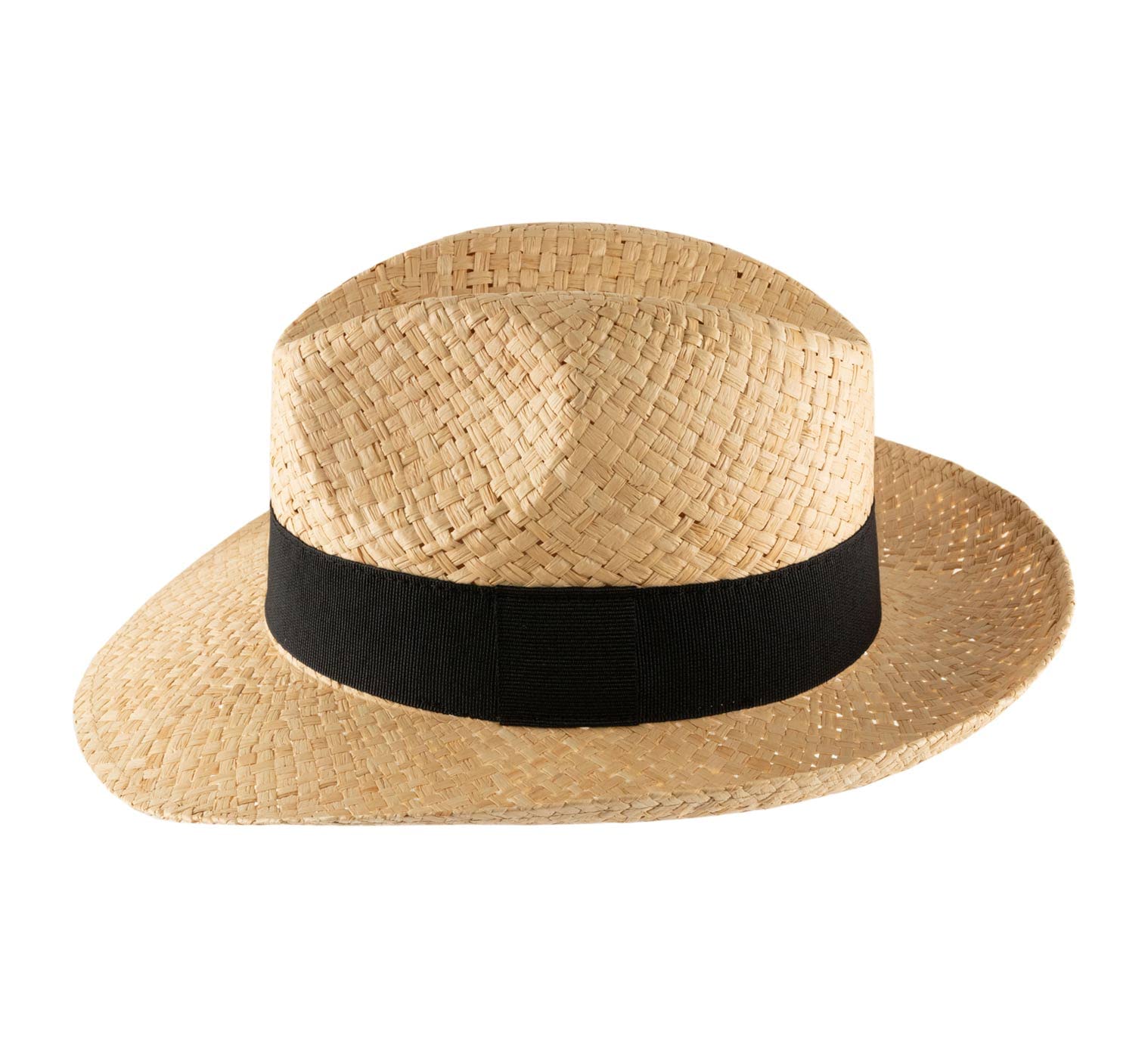 Chapeau Fedora Paille Homme ou Femme Classic Rafia Large