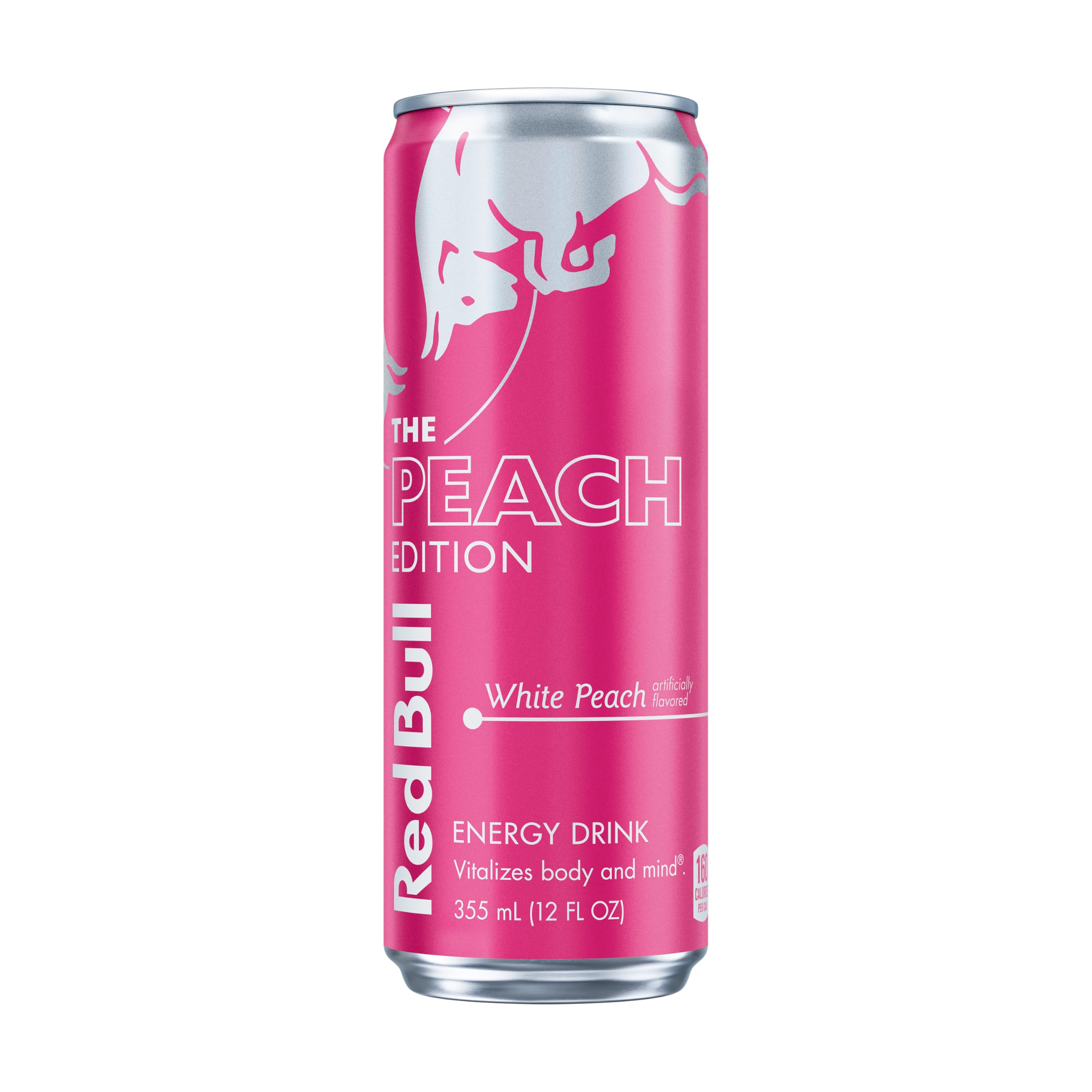 Peach Edition Energy Drink, White Peach, 12 fl. oz. can, with 114mg Caffeine, Taurine & B Vitamins