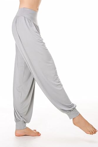 Miniatura 4 de Lanmay - Pantalones de algodón para mujer elásticos suaves para yoga deportes