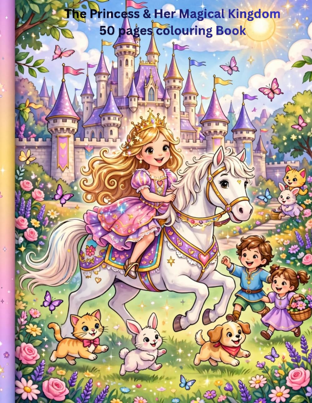 The Princess & Her Magical Kingdom: 50 colouring scatches