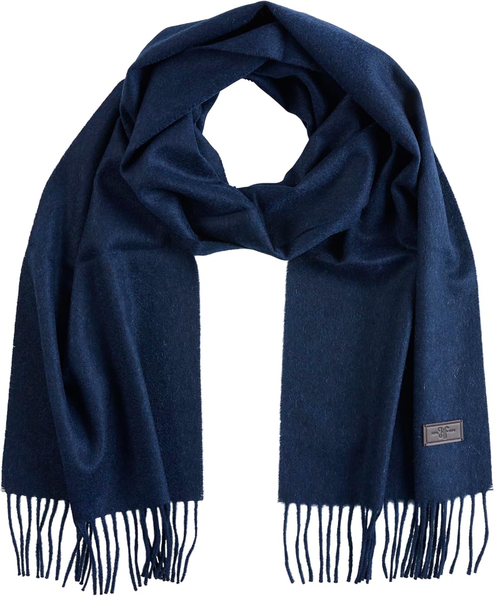 Solid 100% Cashmere Scarf for Men – Ultra-Soft Men’s Winter Scarves, 72-Inches x 12-Inches