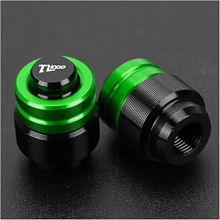 para Suzuki para TL1000/S para TL1000S para TL 1000 S 1997-2001 2000 Tapas De Vástago De Válvula De Neumático De Motocicleta Cubierta Tapa de válvula (Color : Verde)