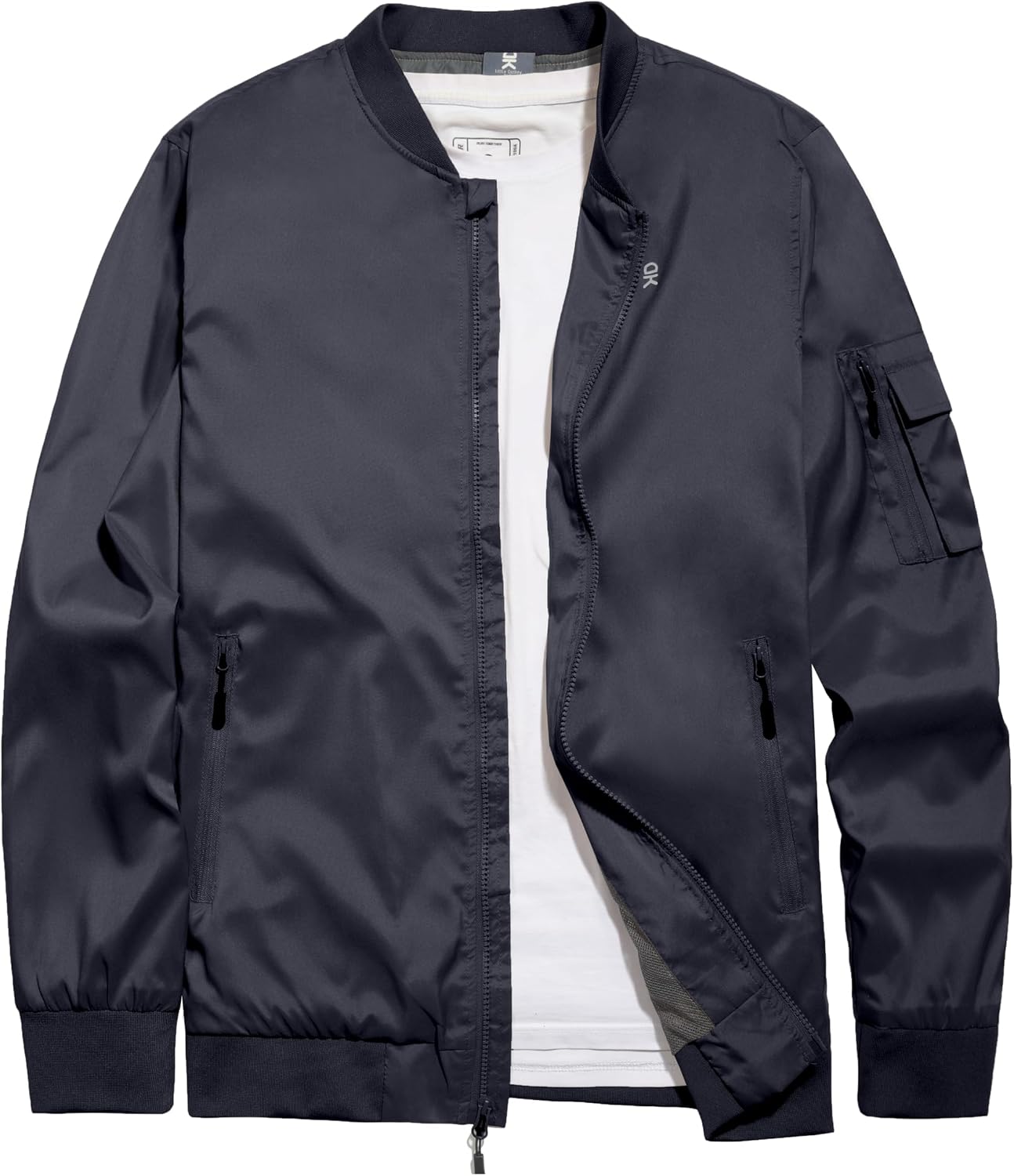 Little Donkey Andy Men's Lightweight Bomber Jacket Causal Fashion Flight Windbreaker Fall Spring Outdoor Coat