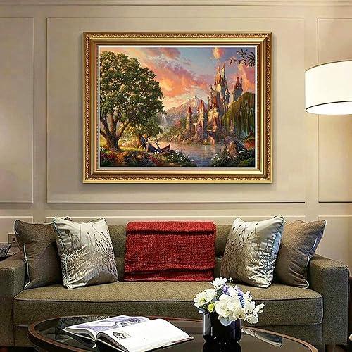 Miniatura 3 de Rompecabezas de 1000 piezas para adultos la belleza y la bestia caminar en el atardecer divertidos juegos de rompecabezas juguetes educativos para