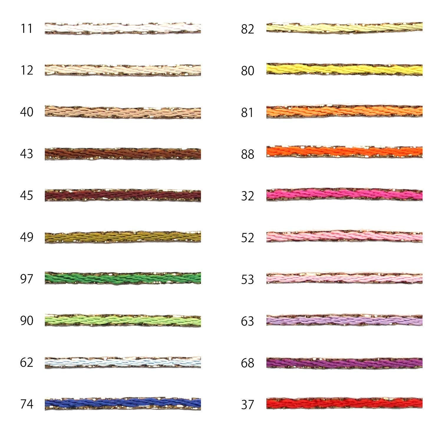 Amazon | Blanc de コア リボン 2MMエッジメタリック No.3702-82 2mm