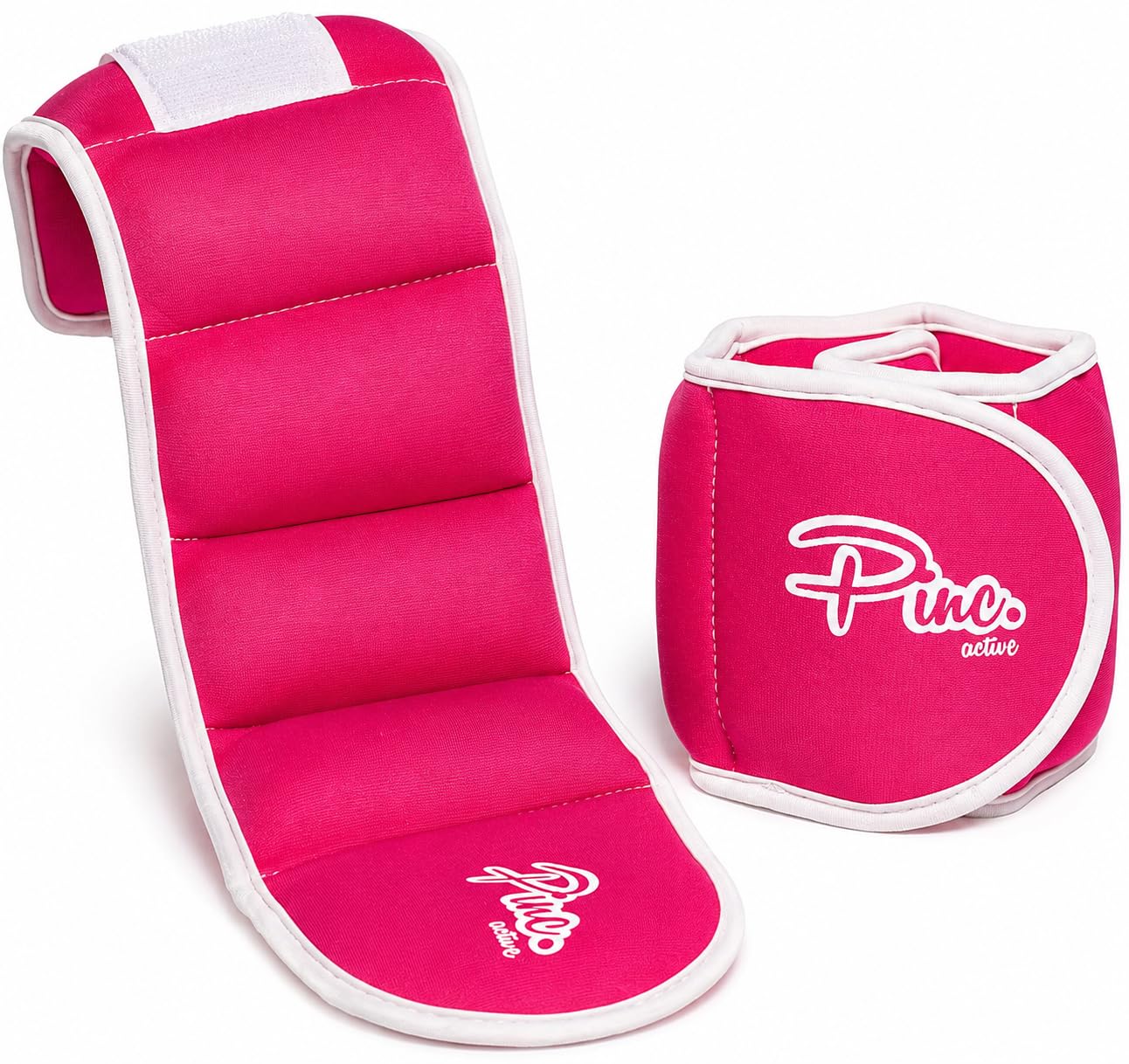 Ankle Weights Set (2 x 3lb Cuffs) - 6lbs in Total - for Women, Men and Kids – Used for Workouts at Home, Pilates, Yoga, Boxing, Dancing and Resistance Training, Pink