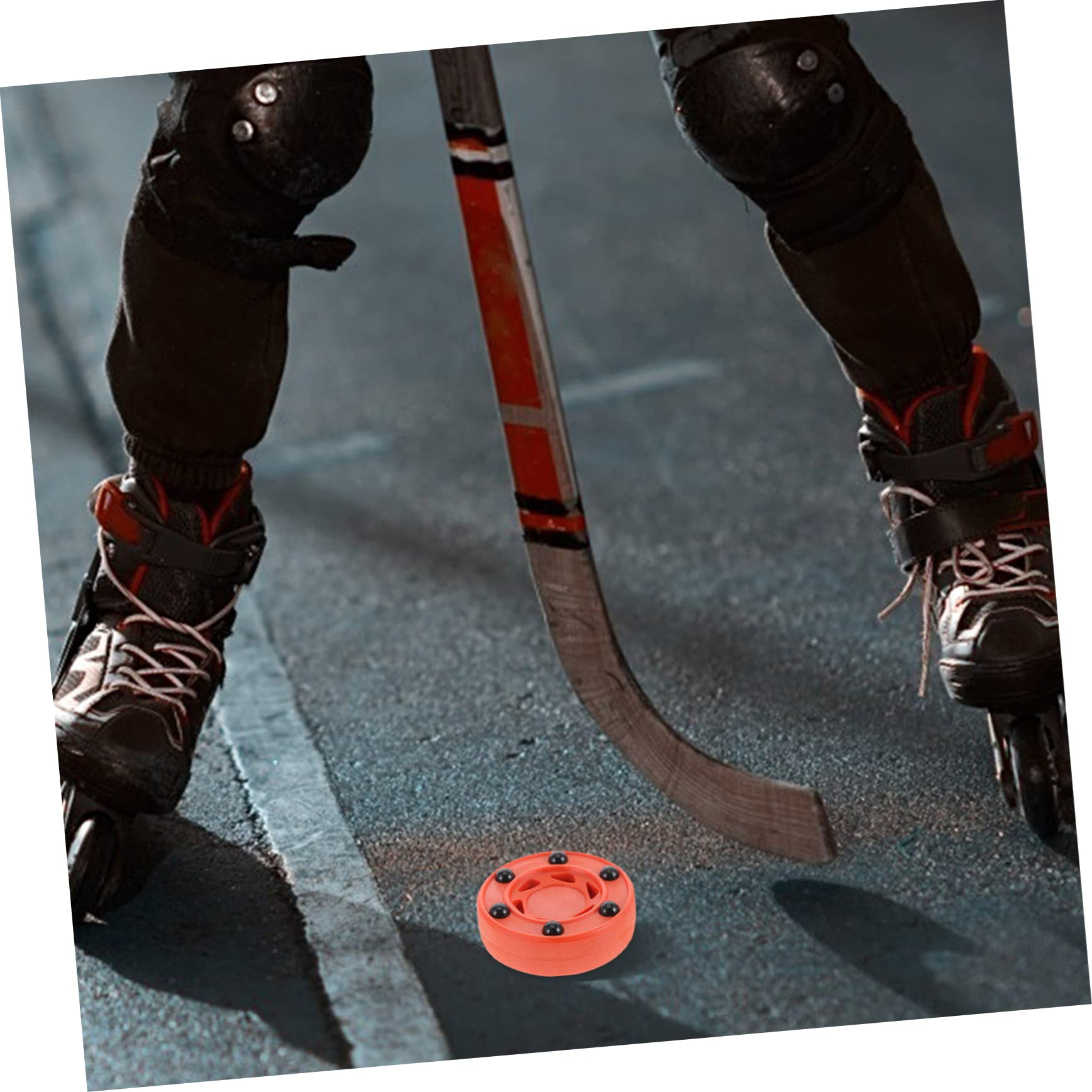 Abaodam Palet de Hockey roulettes Professionnel Rondelle Entraînement pour Hockey de Équipement Lourd pour Joueurs Clubs pour Surfaces Lisses