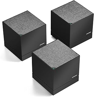 Tri-Band Mesh WiFi System, up to 6000 sq. Ft Whole-home Coverage, Router & Extender Replacement w/ 9 Gigabit Ethernet Ports, High-Performance Mesh WiFi Network Covers 8+ Rooms and 100+ Devices- 3 Pack