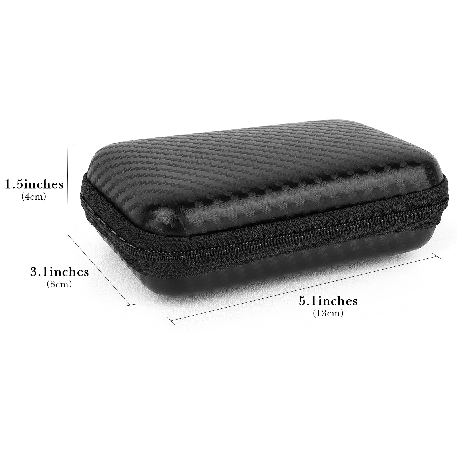 Linkidea Travel Shaver Case, Protective Mini Electric Razor Storage Bag, Compatible with Braun M60, M90, Portable Shaver Holder (Black) - Image 2