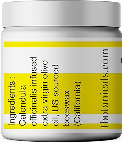 Miniatura 2 de Crema de cera de abeja pura con aceite de caléndula, bálsamo para manos y cuerpo, bálsamo para eccema, psoriasis, dermatitis del pañal, quemaduras