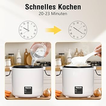 Cuociriso Elettrico Kisidus 1L - Compatto Con Rivestimento Antiaderente E Accessori