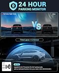 2026 AI Aide à l'entraînement 5G WiFi Cam avant et arrière Dash, UHD 4K+1080P, ADAS & GPS, 360° Avant rotatif x Gratuit 32GB Carte Dual Dashcam, 3" Toucher l'écran, 24H Mode de stationnement, support 512GB Max