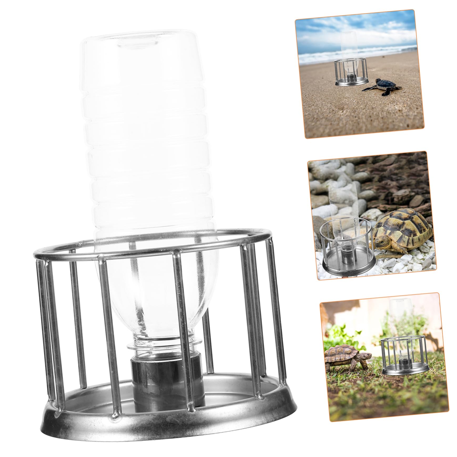 Milisten 5piezas Comedero y Bebedero Multifuncional para Reptiles Plato De Acero Inoxidable para y Pequeños Reptiles Diseño para Agua y Comida para Terrarios