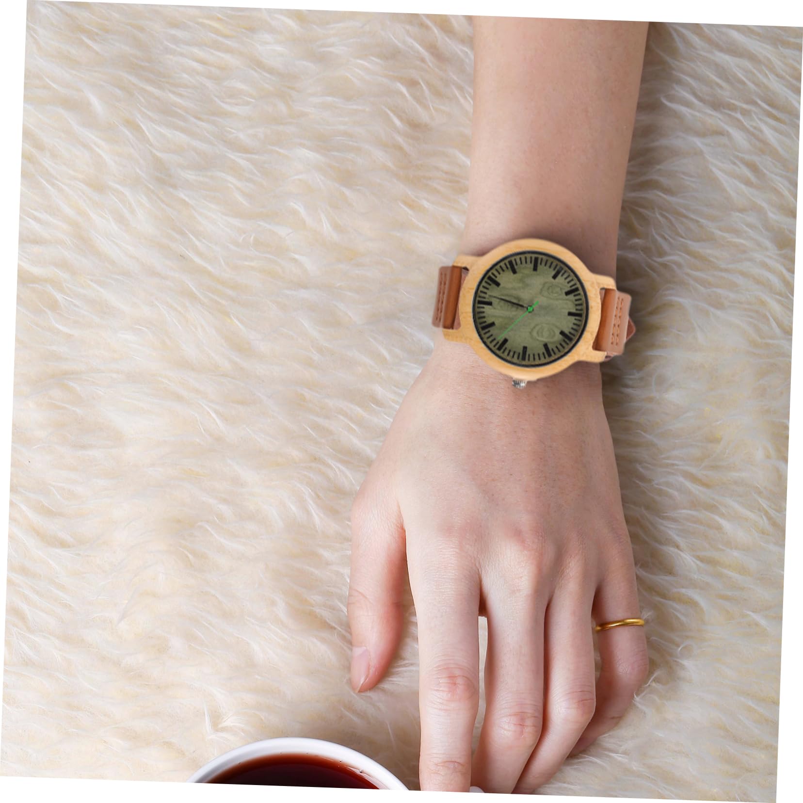 Baluue 1 Legno per con Cinturino Vintage e Leggero Confezione Inclusa per Ogni Occasione e Look