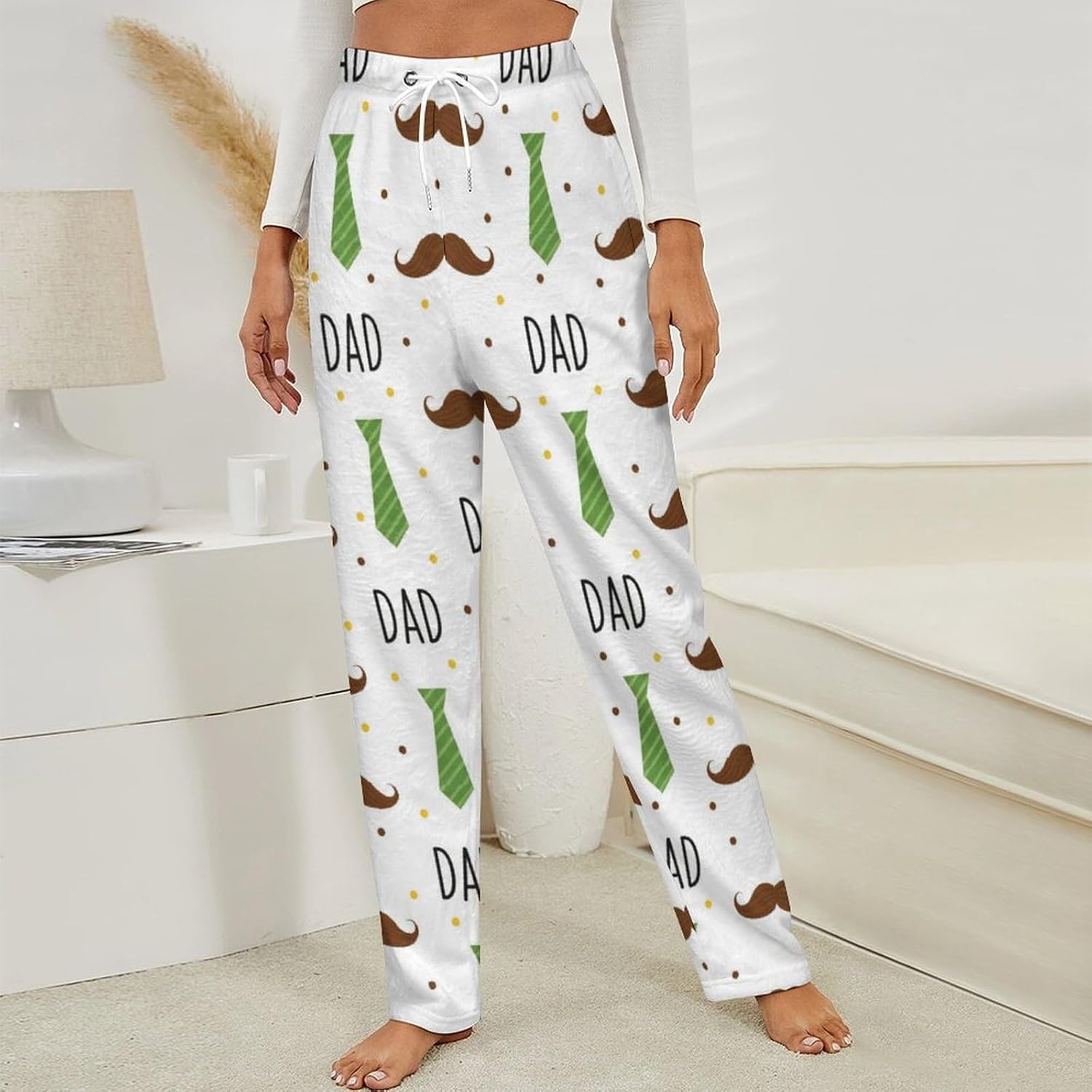 Womens Rabbit Cherry Flannel Pajama Sleep Pants Home Pajamas Winter