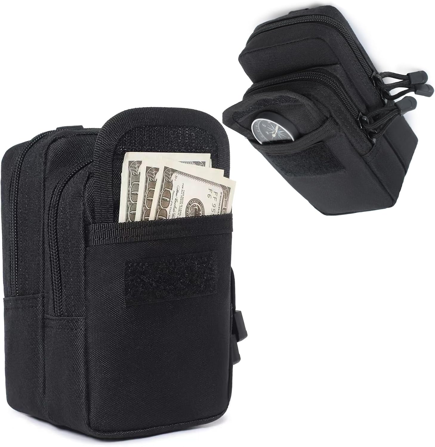 JUNENTER タクティカルモールベルトウエストポーチ 携帯電話バッグ アウトドアスポーツツール収納バッグ ウエストパック ハンテ