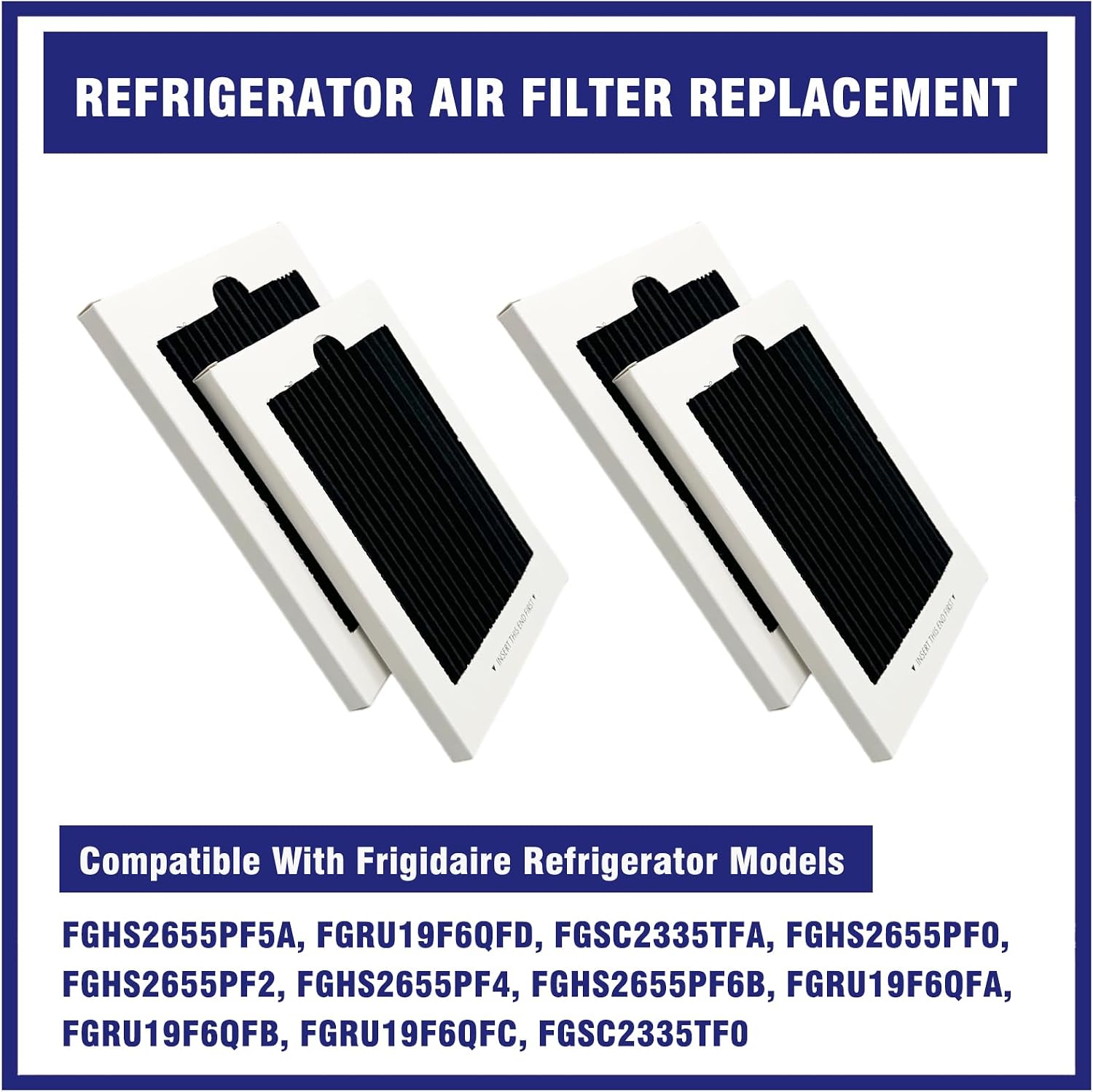 4 Pcs Refrigerator Air Filter Fit for Frigidaire FGHS2655PF5A, FGSC2335TF0 image 2