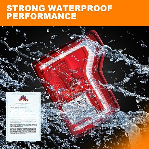 Miniatura 3 de G-PLUS Faro trasero compatible con Ford F150 2015 2016 2017, luces traseras del lado del pasajero derecho luces de freno con bombilla rojo