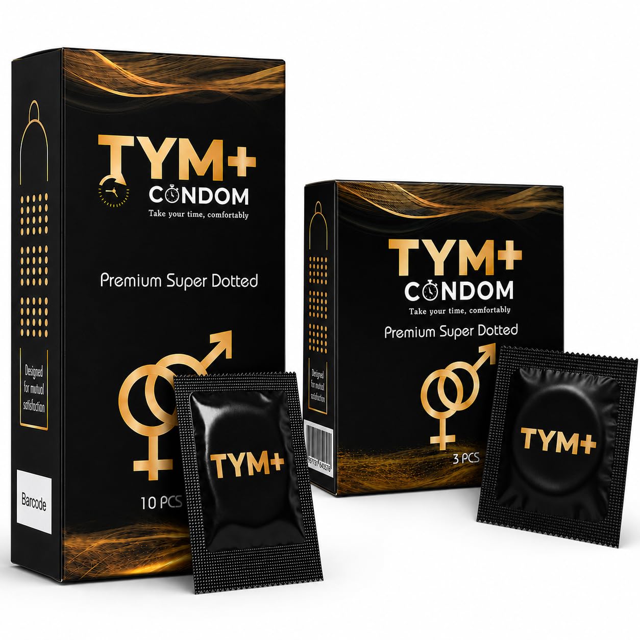 TYM+ Premium Super Dotted Condoms (Pack of 10) | Super Dotted-image-38