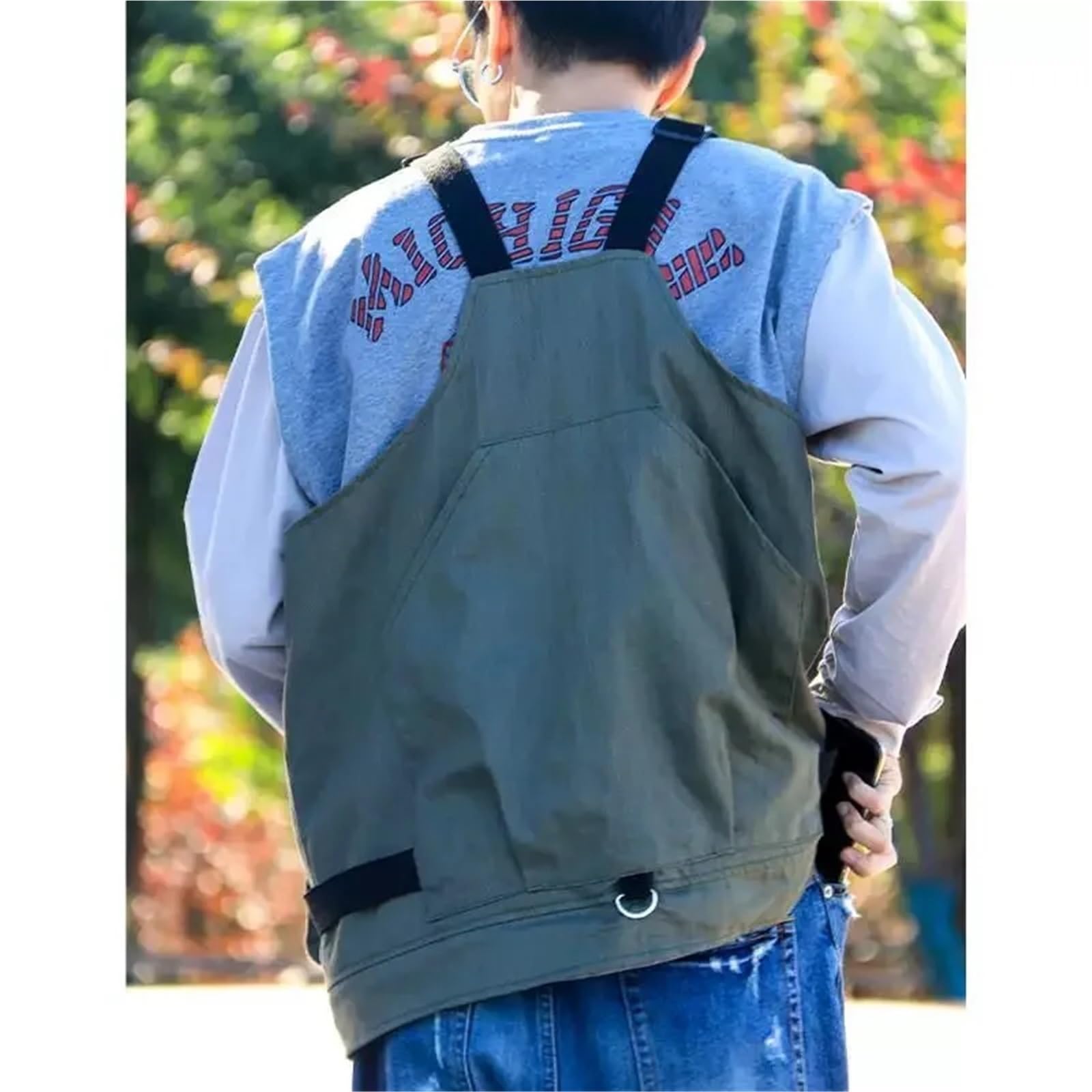 Gilet de Travail Polyvalent Convertible for Homme et Femme, idéal for Le Camping, la randonnée, pêche pour Chasse