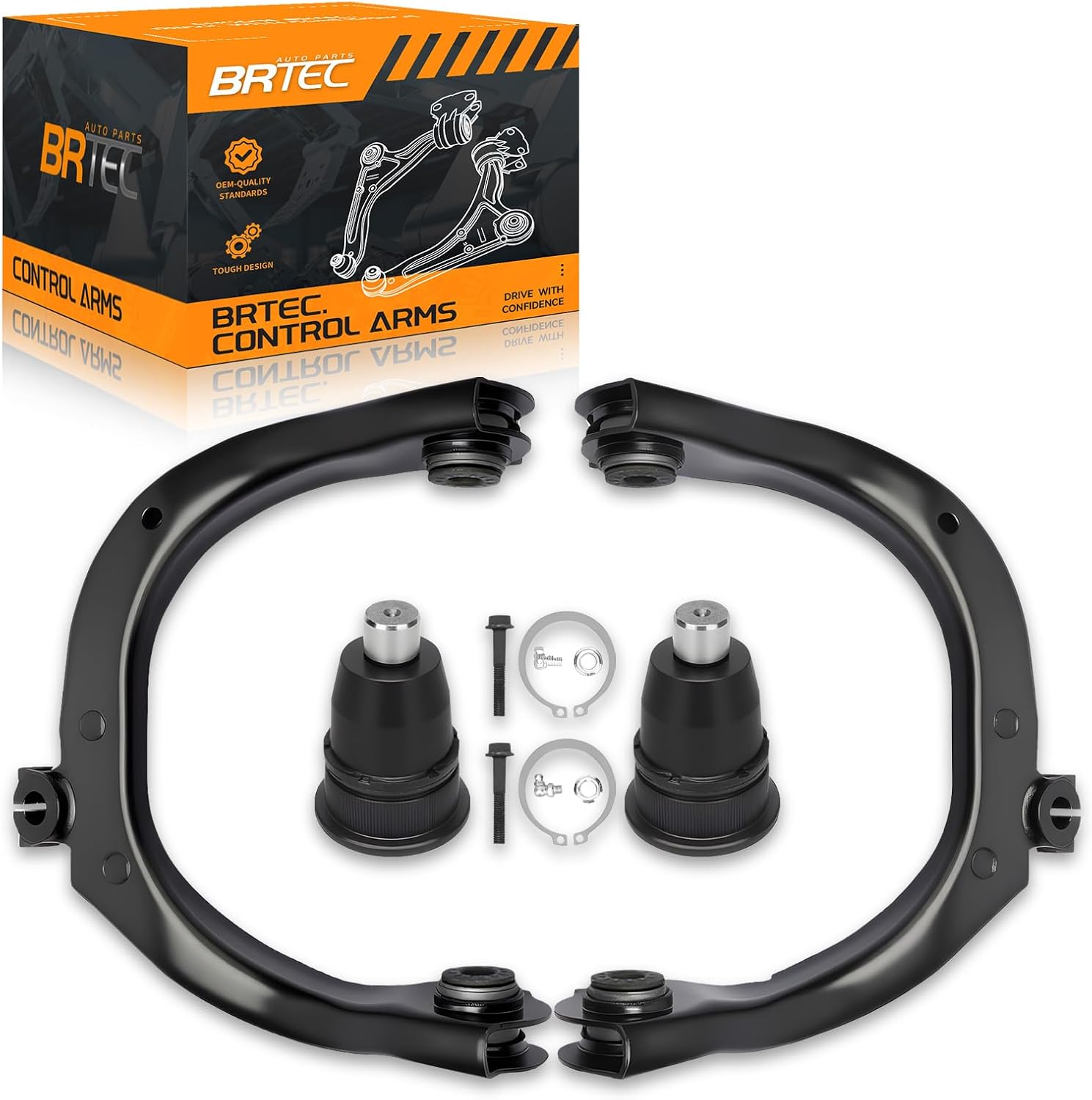 Front Upper Control Arm with Ball Joint for Chevy Trailblazer & EXT GMC Envoy & XL XUV 2002-2009; SSR 2003-2006; for Buick Rainier 2004-2007; for Saab 9-7x Oldsmobile Bravada