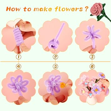 ZXIIXZ Creative Pipe Cleaners, 100Pcs Pipe Cleaners Crafts Supplies for Festivals Decorations Making Flowers, Festivals Bouquet Plant Crafts DIY Making/Army Green