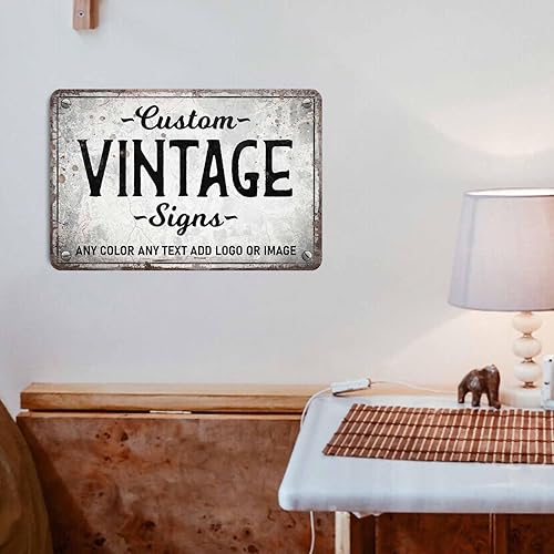 Miniatura 7 de Letrero vintage personalizado, letreros metálicos personalizados, para oficina, negocios, lugar de trabajo, oficina, hogar, letreros de entrega,