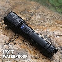 Vista 7 de Rechargeable Flashlights 90,000 High Lumen, 2 Pack Super Bright LED Flashlight with 5 Modes, High Powered Flash Light for Home, Camping, Outdoor