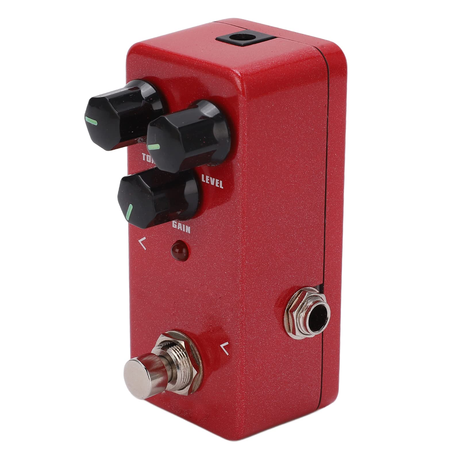 Qqmora Pacchetto di Distorsioni in Metallo Ad Alto Guadagno Compatto Rosso a Pedale di Distorsione per Musicisti Metal per Capelli con Chitarra Elettrica
